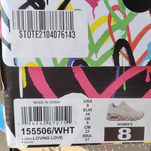 NWT Skechers LOVING LOVE sneakers US8 - Picture 2 of 7